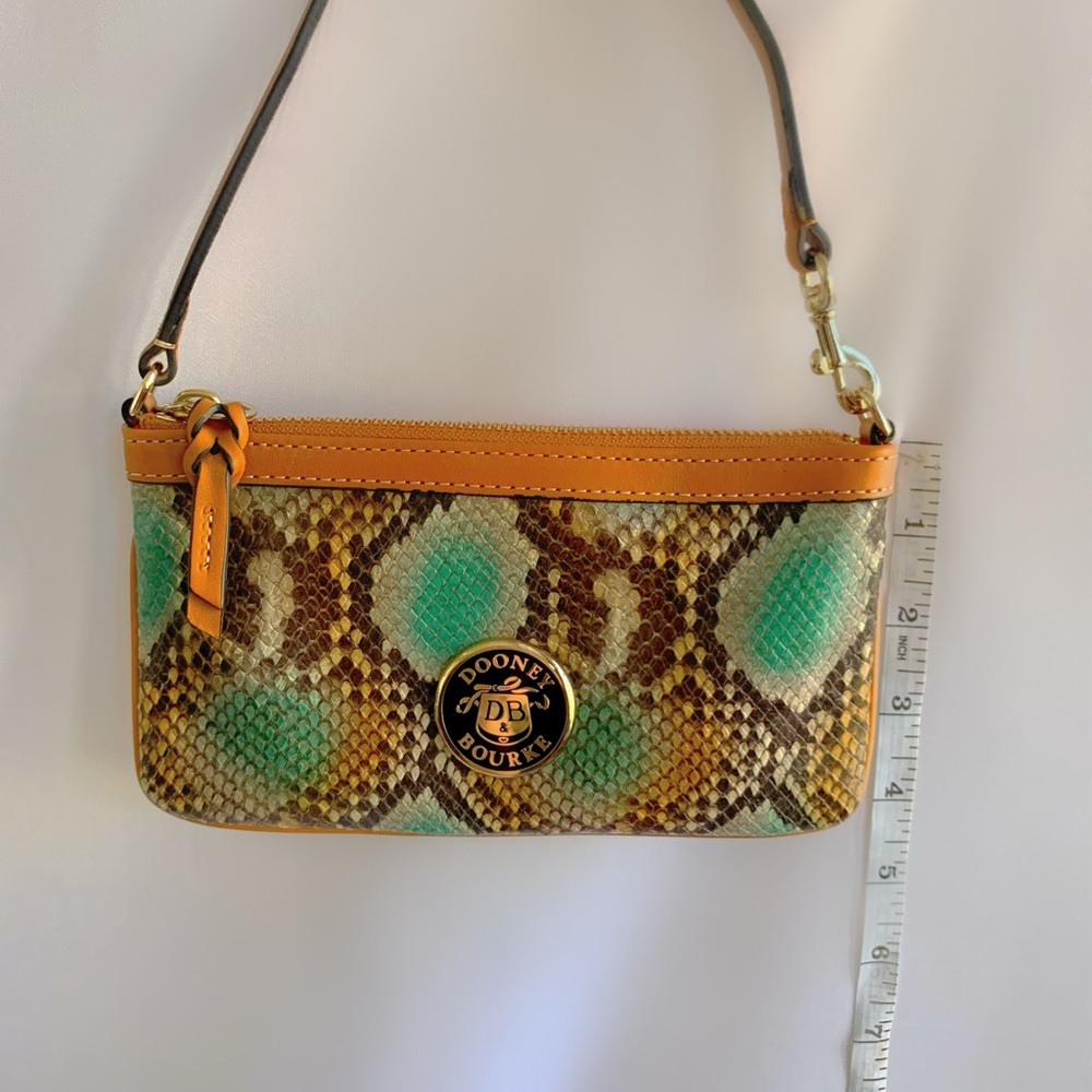Dooney & Burke Leather Wristlet Clutch